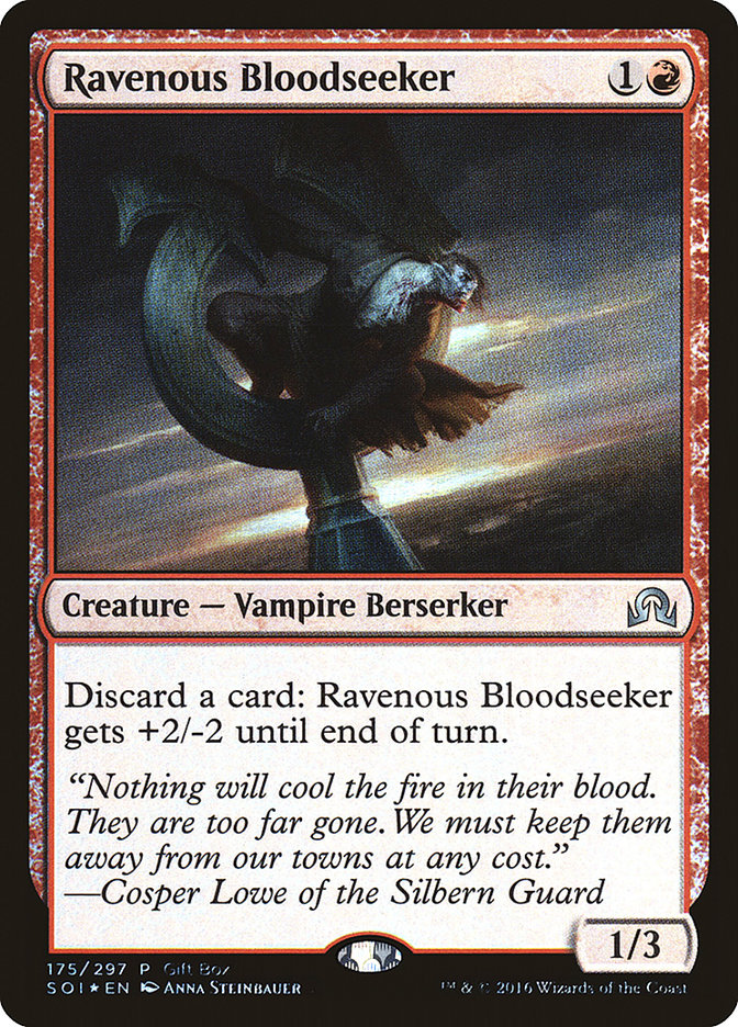 Ravenous Bloodseeker (Gift Box) [Shadows over Innistrad Promos] | Good Games North