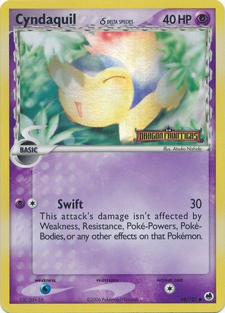 Cyndaquil (45/101) (Delta Species) (Stamped) [EX: Dragon Frontiers] | Good Games North