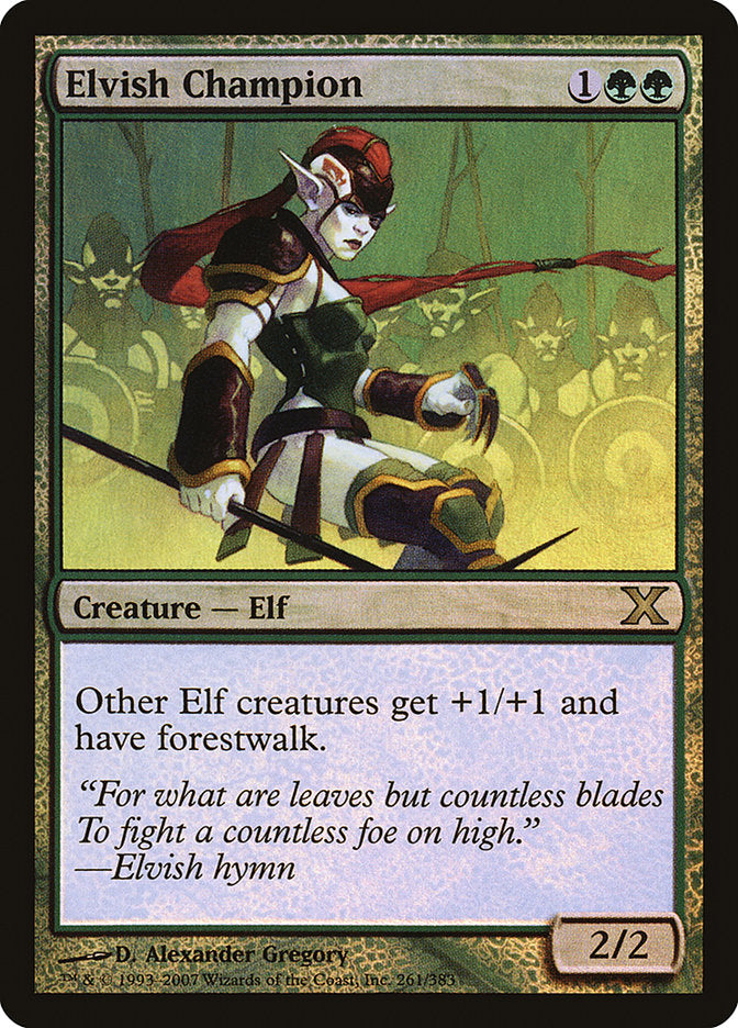 Elvish Champion (Premium Foil) [Tenth Edition] | Good Games North