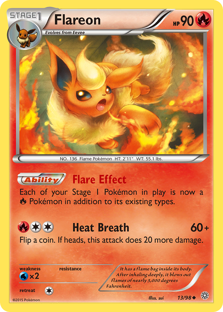 Flareon (13/98) [XY: Ancient Origins] | Good Games North