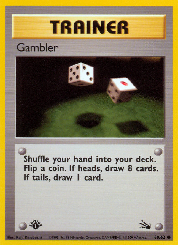 Gambler (60/62) [Fossil 1st Edition] | Good Games North