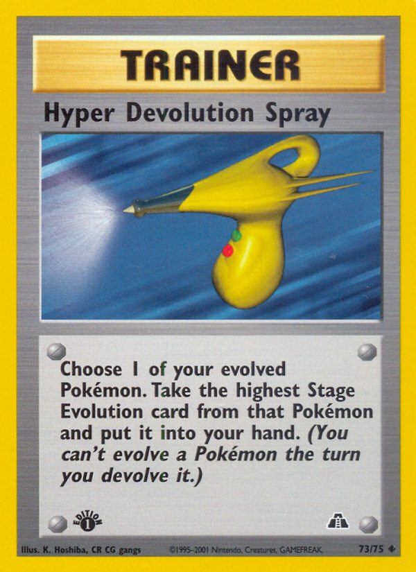 Hyper Devolution Spray (73/75) [Neo Discovery 1st Edition] | Good Games North