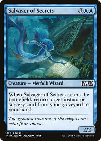 Salvager of Secrets [Core Set 2019] | Good Games North
