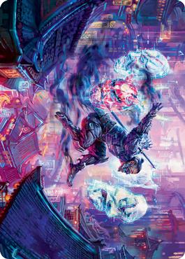 Thousand-Faced Shadow Art Card [Kamigawa: Neon Dynasty Art Series] | Good Games North