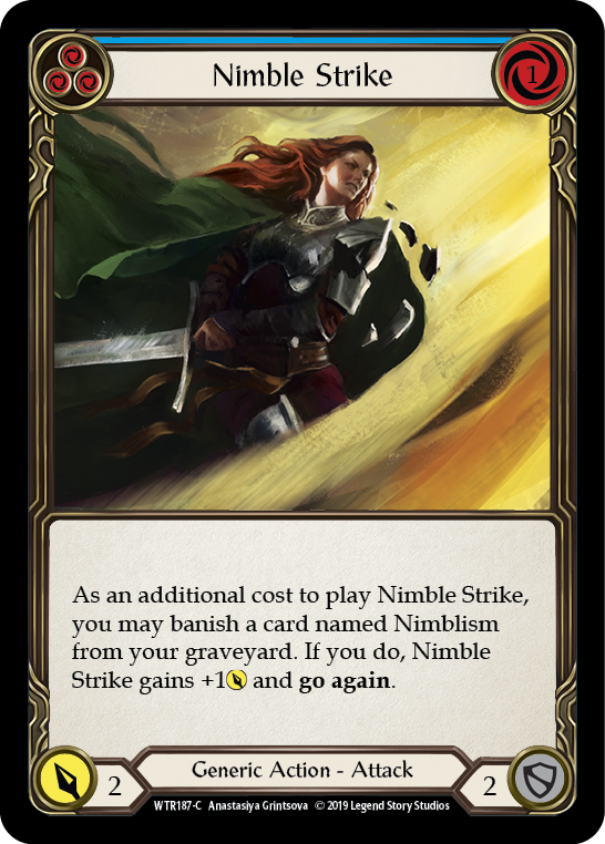 Nimble Strike (Blue) [WTR187-C] Alpha Print Normal | Good Games North