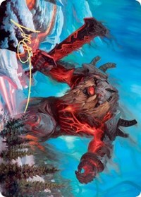 Quakebringer Art Card (Gold-Stamped Signature) [Kaldheim: Art Series] | Good Games North