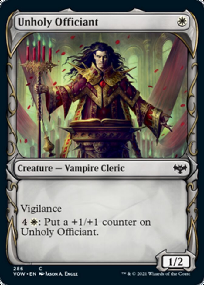 Unholy Officiant (Showcase Fang Frame) [Innistrad: Crimson Vow] | Good Games North