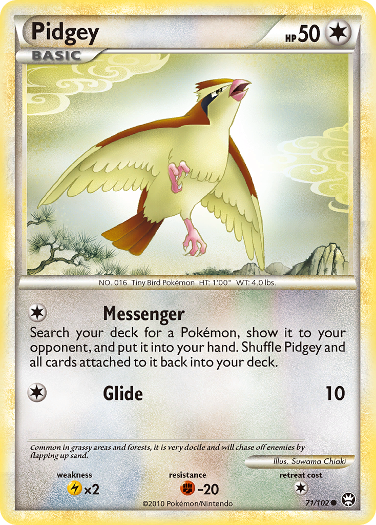 Pidgey (71/102) [HeartGold & SoulSilver: Triumphant] | Good Games North