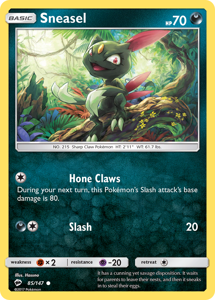 Sneasel (85/147) [Sun & Moon: Burning Shadows] | Good Games North