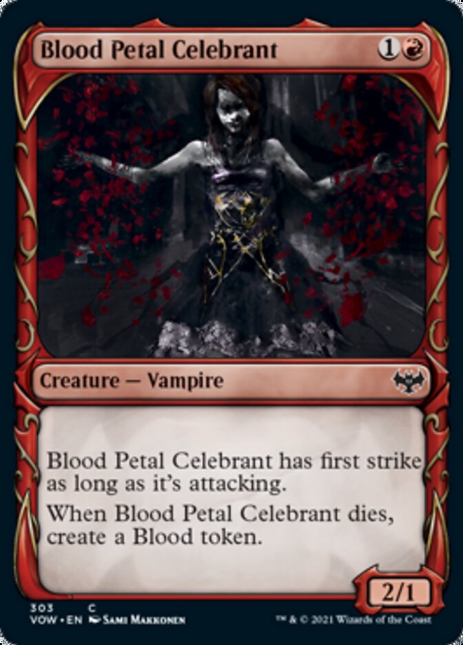 Blood Petal Celebrant (Showcase Fang Frame) [Innistrad: Crimson Vow] | Good Games North