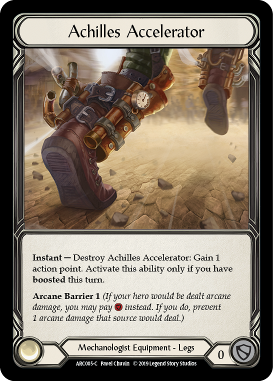 Achilles Accelerator [ARC005-C] 1st Edition Cold Foil | Good Games North