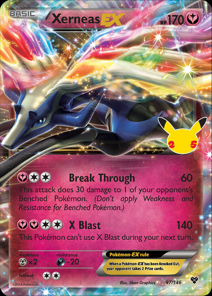 Xerneas EX (97/146) [Celebrations: 25th Anniversary - Classic Collection] | Good Games North