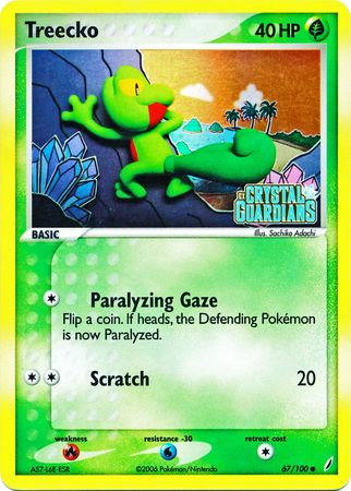 Treecko (67/100) (Stamped) [EX: Crystal Guardians] | Good Games North