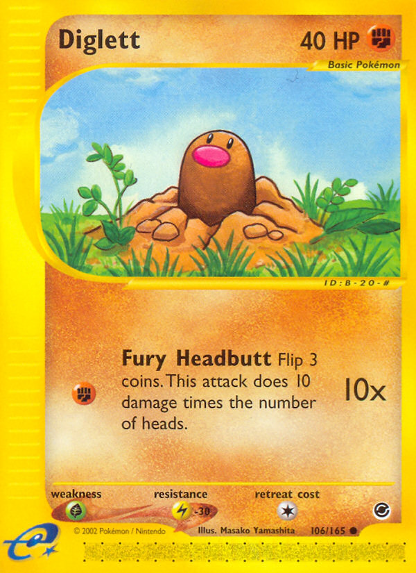 Diglett (106/165) [Expedition: Base Set] | Good Games North