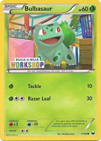 Bulbasaur (1/108) (Build A Bear Workshop Exclusive) [Black & White: Dark Explorers] | Good Games North