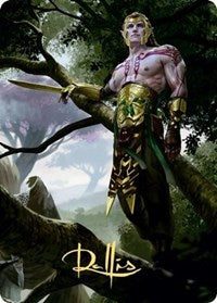 Tyvar Kell Art Card (Gold-Stamped Signature) [Kaldheim: Art Series] | Good Games North