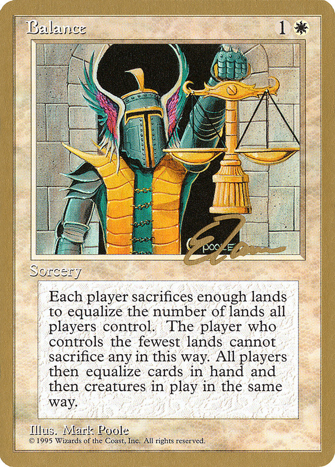 Balance (Eric Tam) [Pro Tour Collector Set] | Good Games North