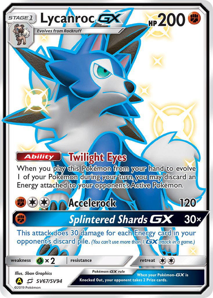 Lycanroc GX (SV67/SV94) [Sun & Moon: Hidden Fates - Shiny Vault] | Good Games North
