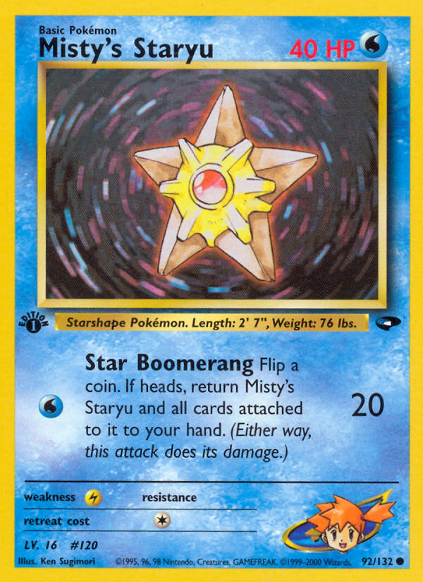 Misty's Staryu (92/132) [Gym Challenge 1st Edition] | Good Games North