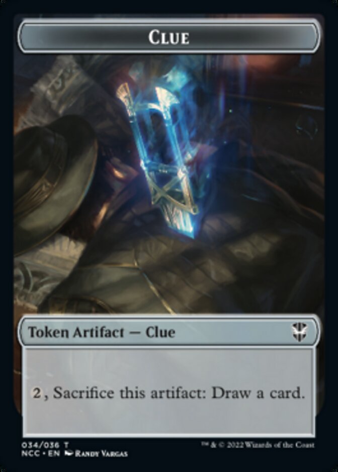 Clue // Copy Double-sided Token [Streets of New Capenna Commander Tokens] | Good Games North
