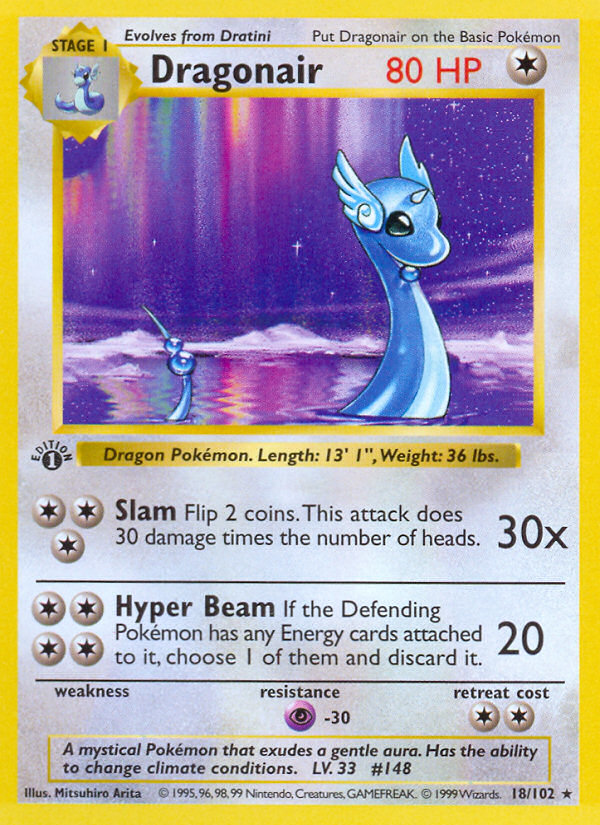 Dragonair (18/102) (Shadowless) [Base Set 1st Edition] | Good Games North