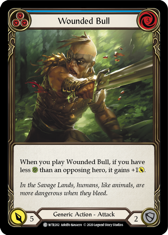 Wounded Bull (Blue) [U-WTR202] (Welcome to Rathe Unlimited)  Unlimited Normal | Good Games North