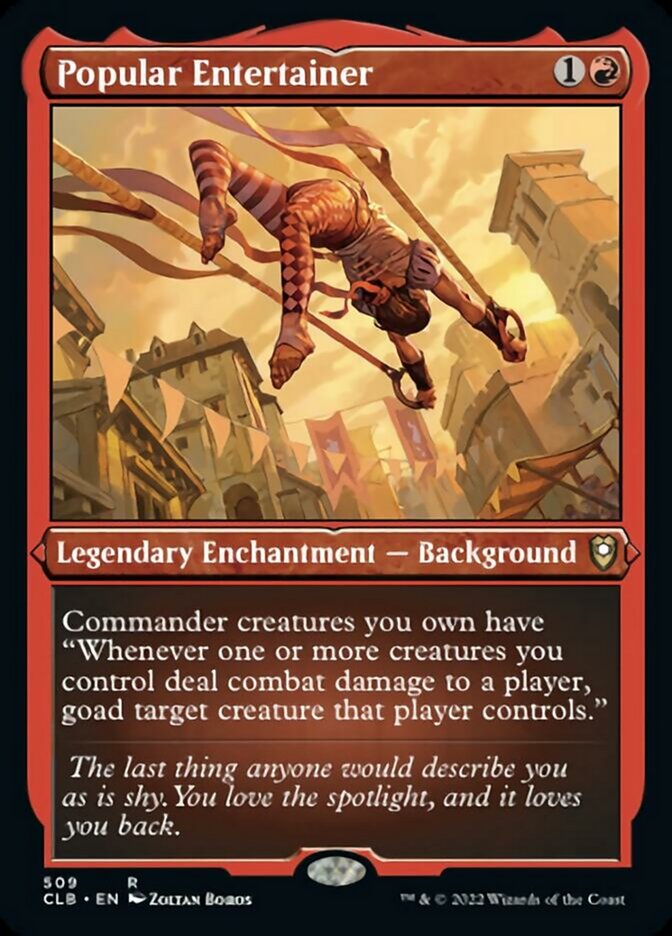 Popular Entertainer (Foil Etched) [Commander Legends: Battle for Baldur's Gate] | Good Games North