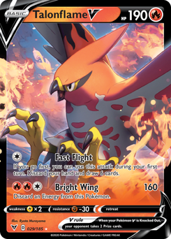 Talonflame V (029/185) [Sword & Shield: Vivid Voltage] | Good Games North