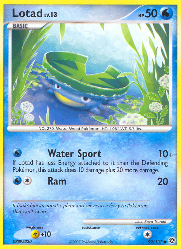 Lotad (92/132) [Diamond & Pearl: Secret Wonders] | Good Games North