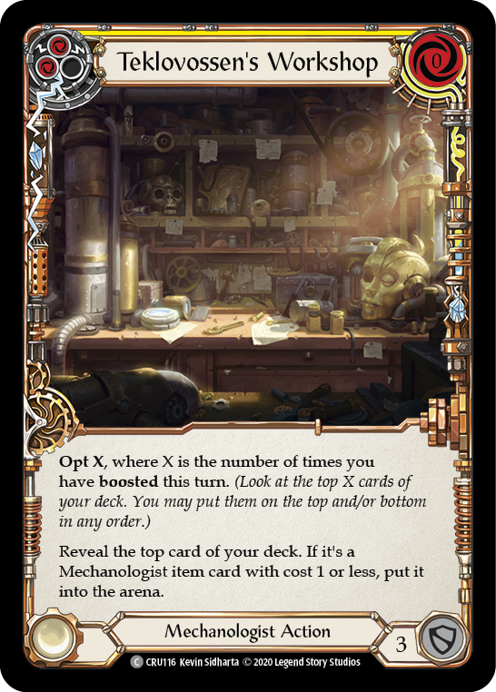 Teklovossen's Workshop (Yellow) [CRU116] 1st Edition Normal | Good Games North