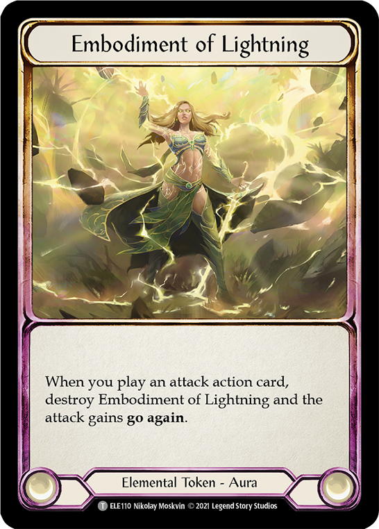 Embodiment of Lightning // Titan's Fist [ELE202] (Tales of Aria)  1st Edition Normal | Good Games North