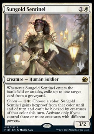 Sungold Sentinel (Promo Pack) [Innistrad: Midnight Hunt Promos] | Good Games North