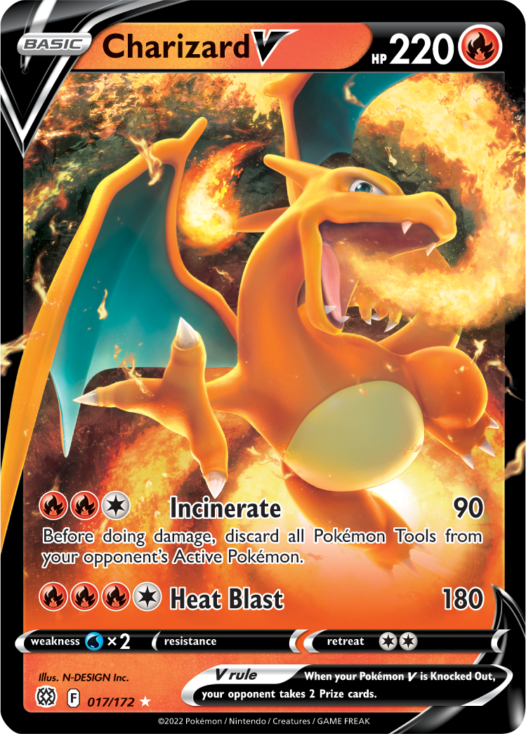 Charizard V (017/172) [Sword & Shield: Brilliant Stars] | Good Games North