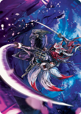 Blade-Blizzard Kitsune Art Card [Kamigawa: Neon Dynasty Art Series] | Good Games North