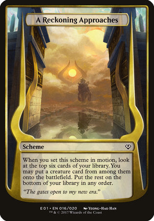 A Reckoning Approaches (Archenemy: Nicol Bolas) [Archenemy: Nicol Bolas Schemes] | Good Games North