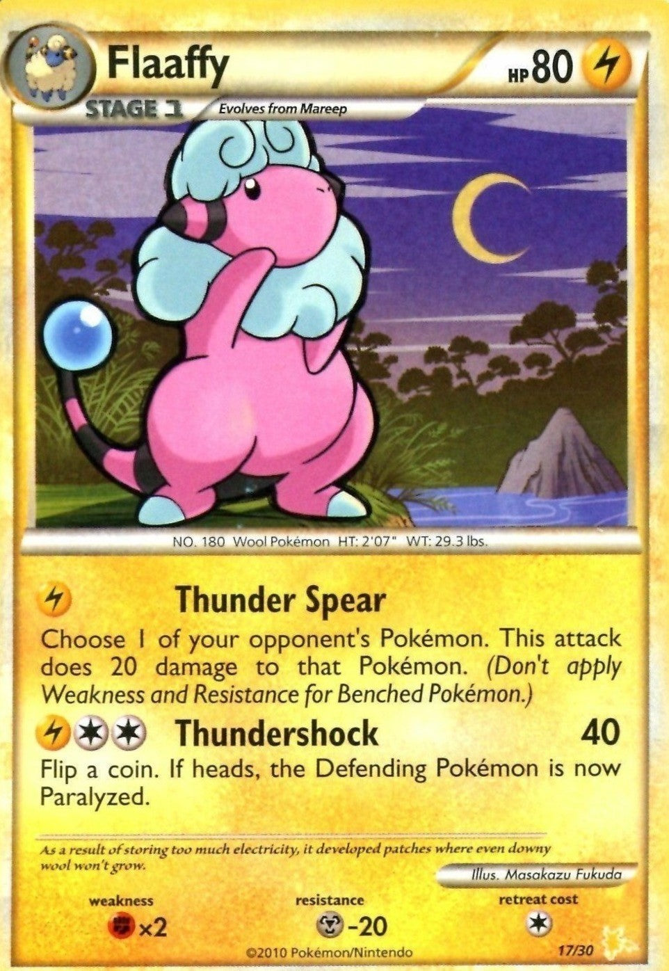 Flaaffy (17/30) [HeartGold & SoulSilver: Trainer Kit - Raichu] | Good Games North