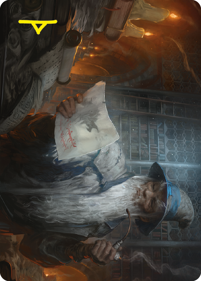 Learn from the Past Art Card (Gold-Stamped Signature) [The Lord of the Rings: Tales of Middle-earth Art Series] | Good Games North