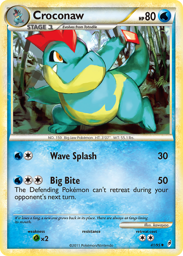 Croconaw (41/95) [HeartGold & SoulSilver: Call of Legends] | Good Games North