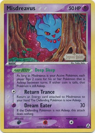Misdreavus (40/92) (Stamped) [EX: Legend Maker] | Good Games North