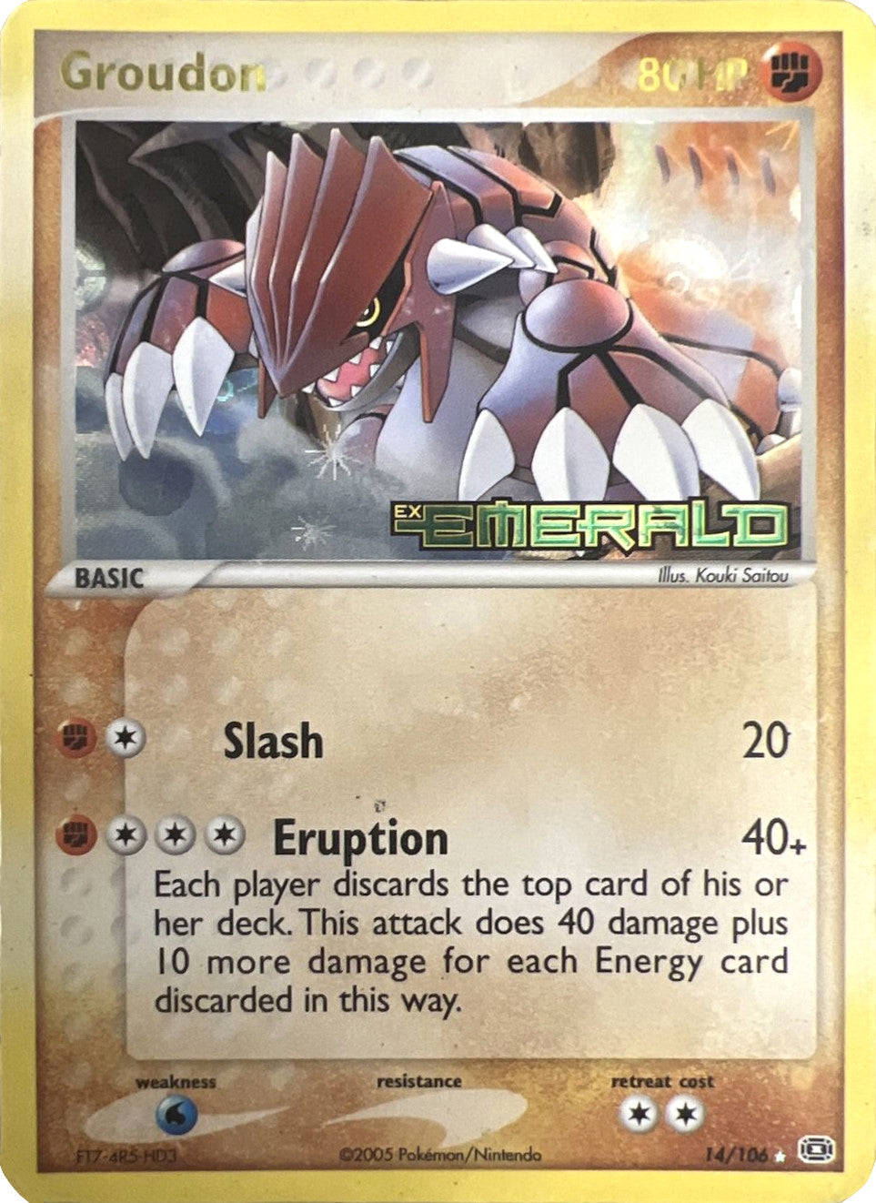 Groudon (14/106) (Stamped) [EX: Emerald] | Good Games North