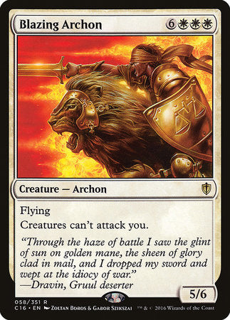 Blazing Archon [Commander 2016] | Good Games North