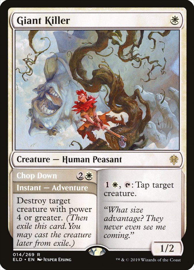 Giant Killer // Chop Down (Promo Pack) [Throne of Eldraine Promos] | Good Games North