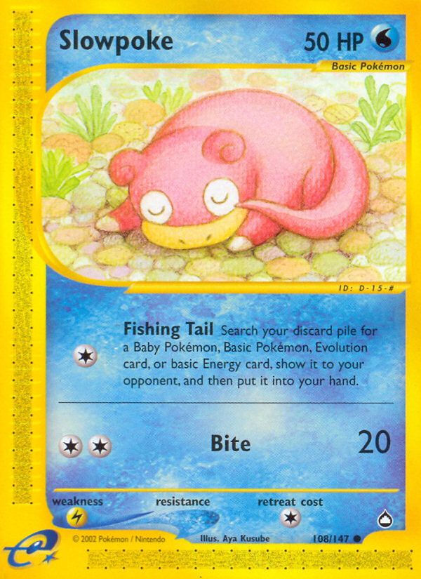 Slowpoke (108/147) [Aquapolis] | Good Games North