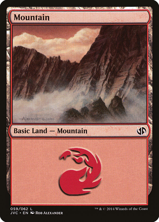 Mountain (61) [Duel Decks Anthology] | Good Games North