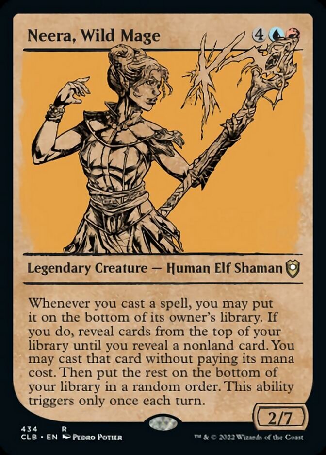 Neera, Wild Mage (Showcase) [Commander Legends: Battle for Baldur's Gate] | Good Games North