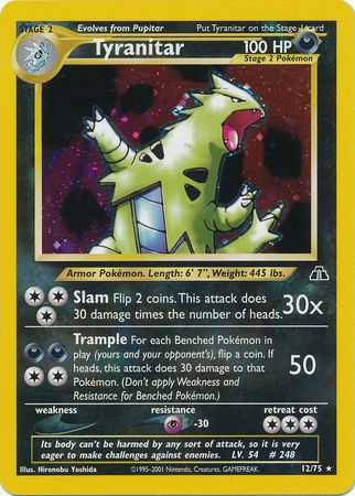 Tyranitar (12/75) [Neo Discovery Unlimited] | Good Games North