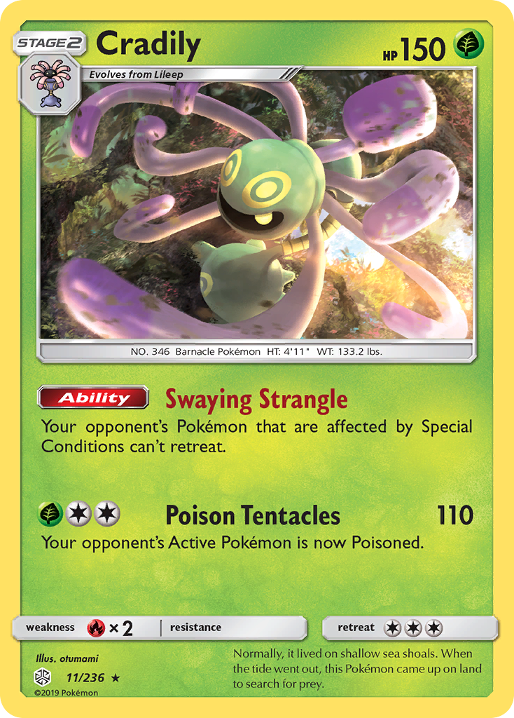 Cradily (11/236) [Sun & Moon: Cosmic Eclipse] | Good Games North