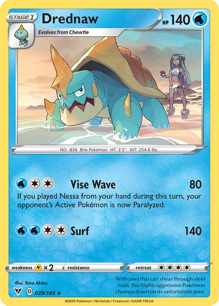 Drednaw (039/185) [Sword & Shield: Vivid Voltage] | Good Games North