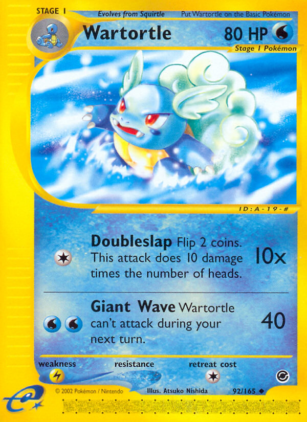Wartortle (92/165) [Expedition: Base Set] | Good Games North