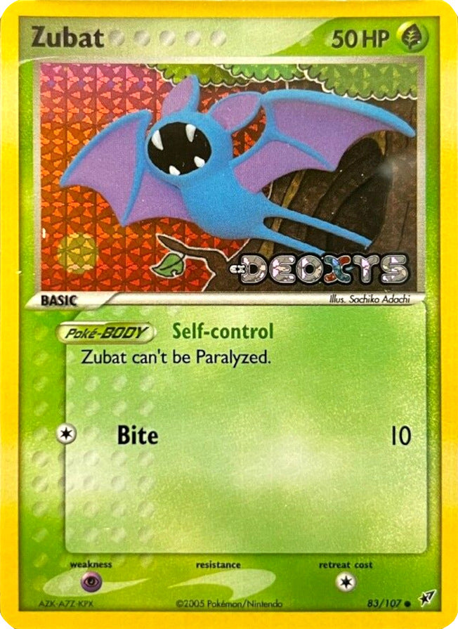 Zubat (83/107) (Stamped) [EX: Deoxys] | Good Games North